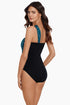 MagicSuit Shadow Dot Colorblock Goddess One Piece Swimsuit